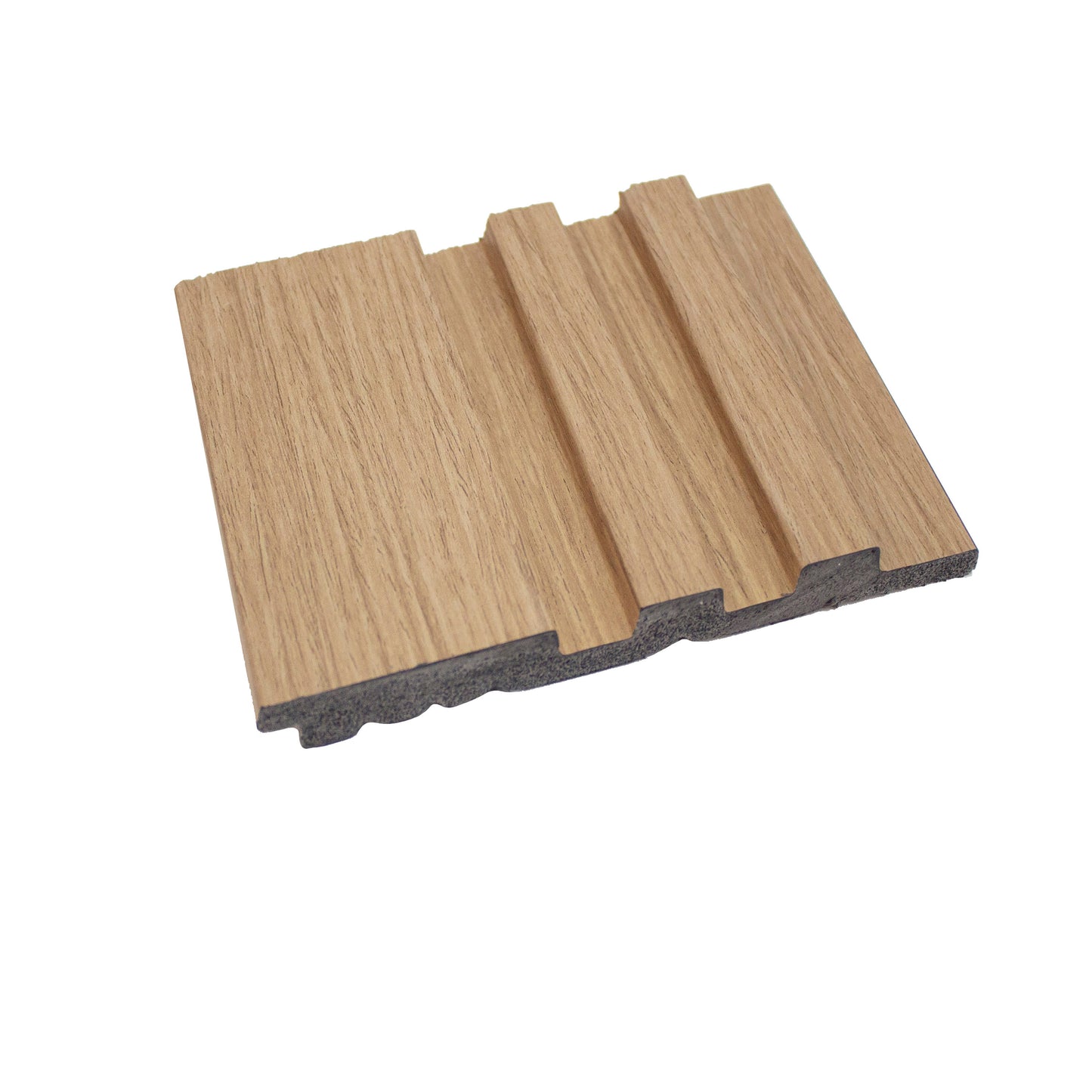 Beige PS grooved wall panel, wood imitation - APS302