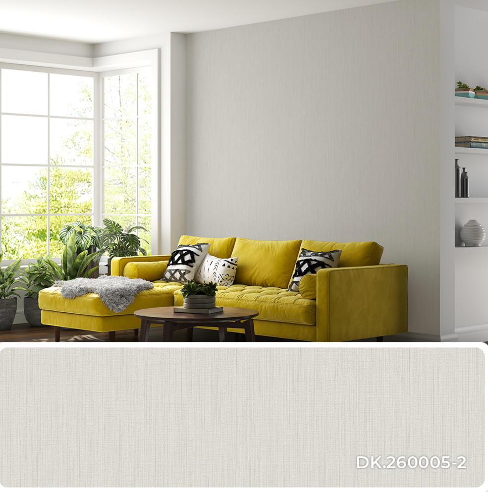 HIM wallpaper gray beige - fabric texture, 16.5 m2 in a roll - 16 colors