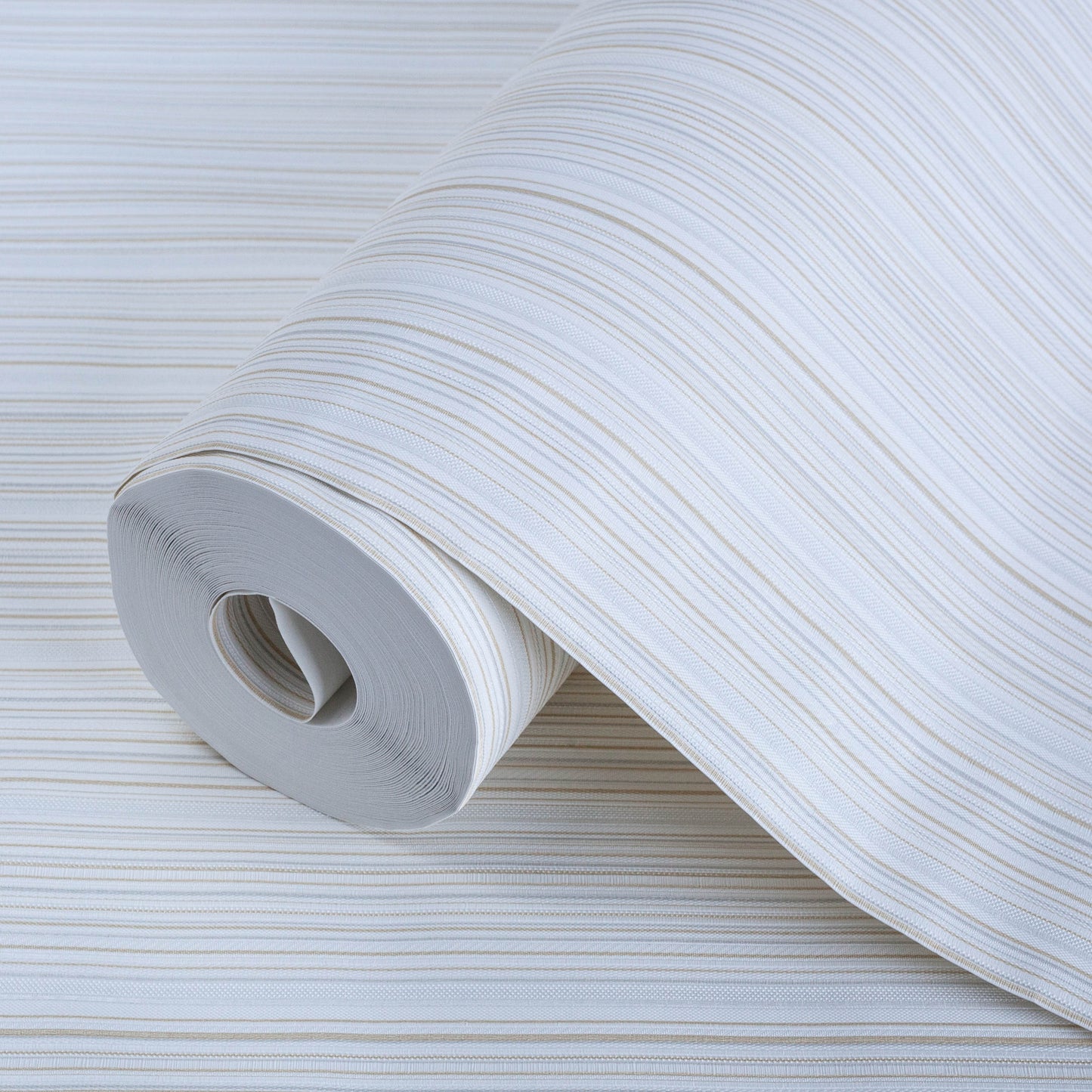 cream wallpaper, fabric structure, no waste | 16.5 m2 per roll | Alfa 3705-1